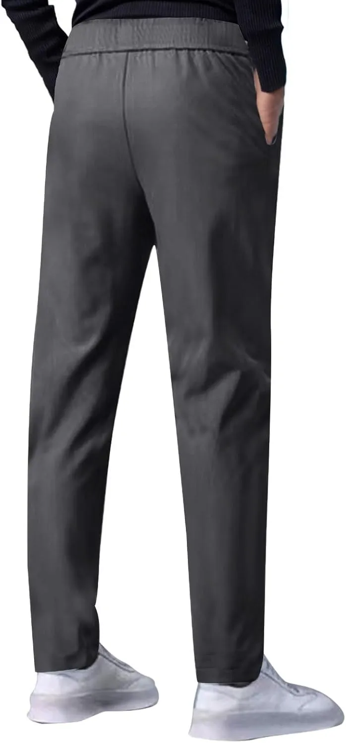 Men's Slim Fit Chino Pants - Men's Fashion Comfort Stretch Cotton Casual Pants - Stylish Tapered Chinos for Men