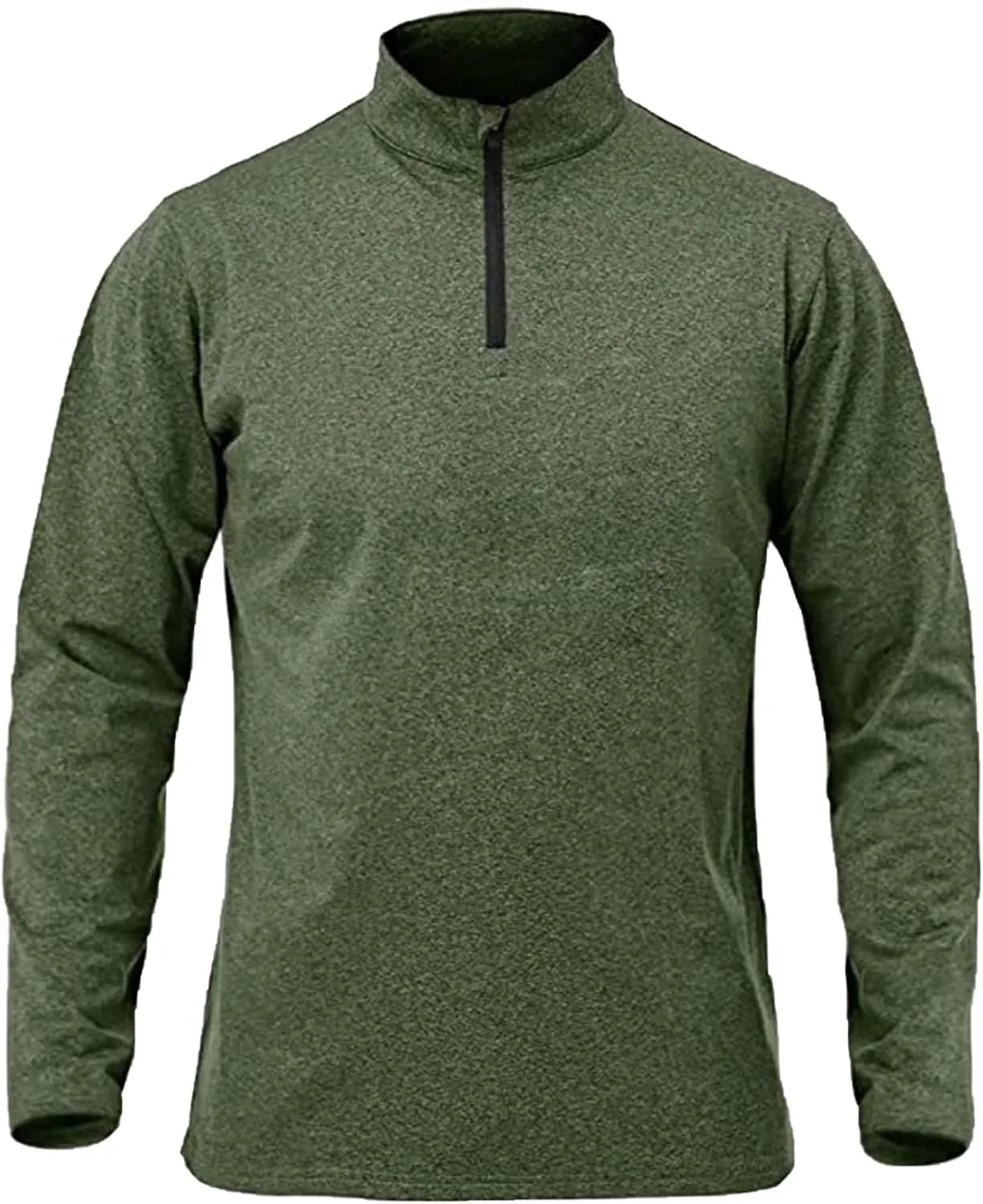 Men's Sports Shirts 1/4 Zip Long Sleeve Running Workout Pullover Tops, Quick Dry Active Shirts for Gym Basketball Athletic