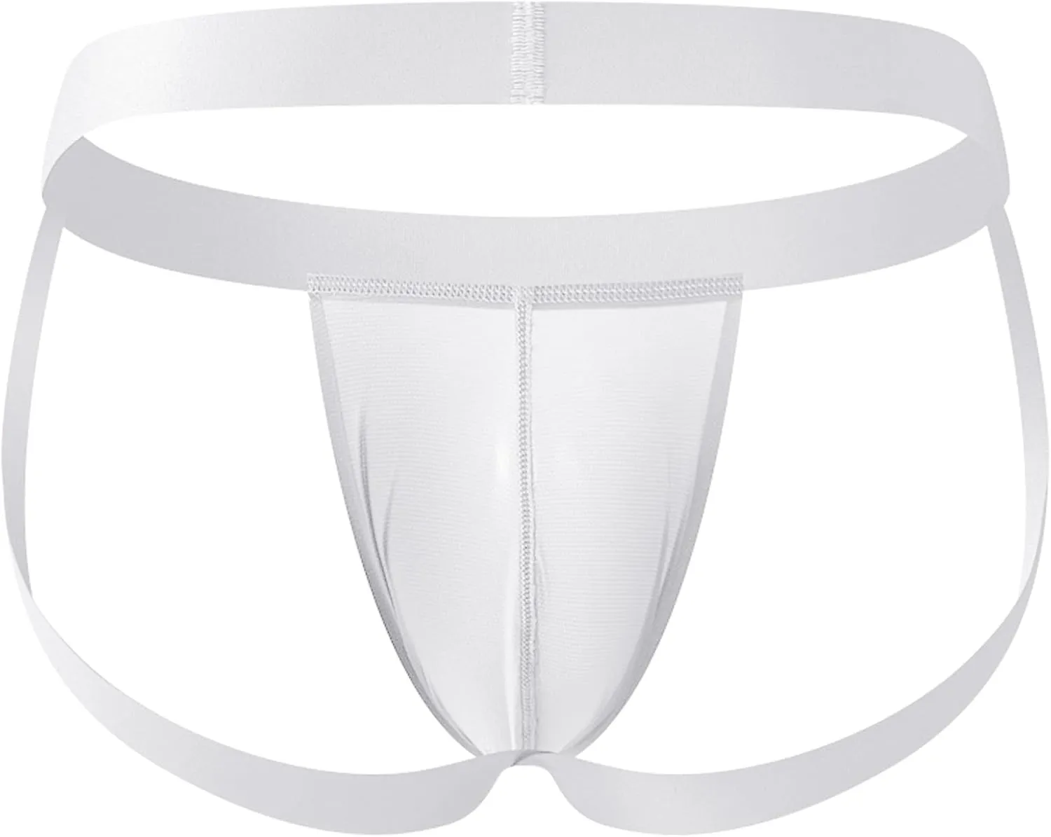Men's Stretchy Elastic Breathable Bikini Underwear Sexy Thong Brief Pouch Design Lingerie Singlet Borat