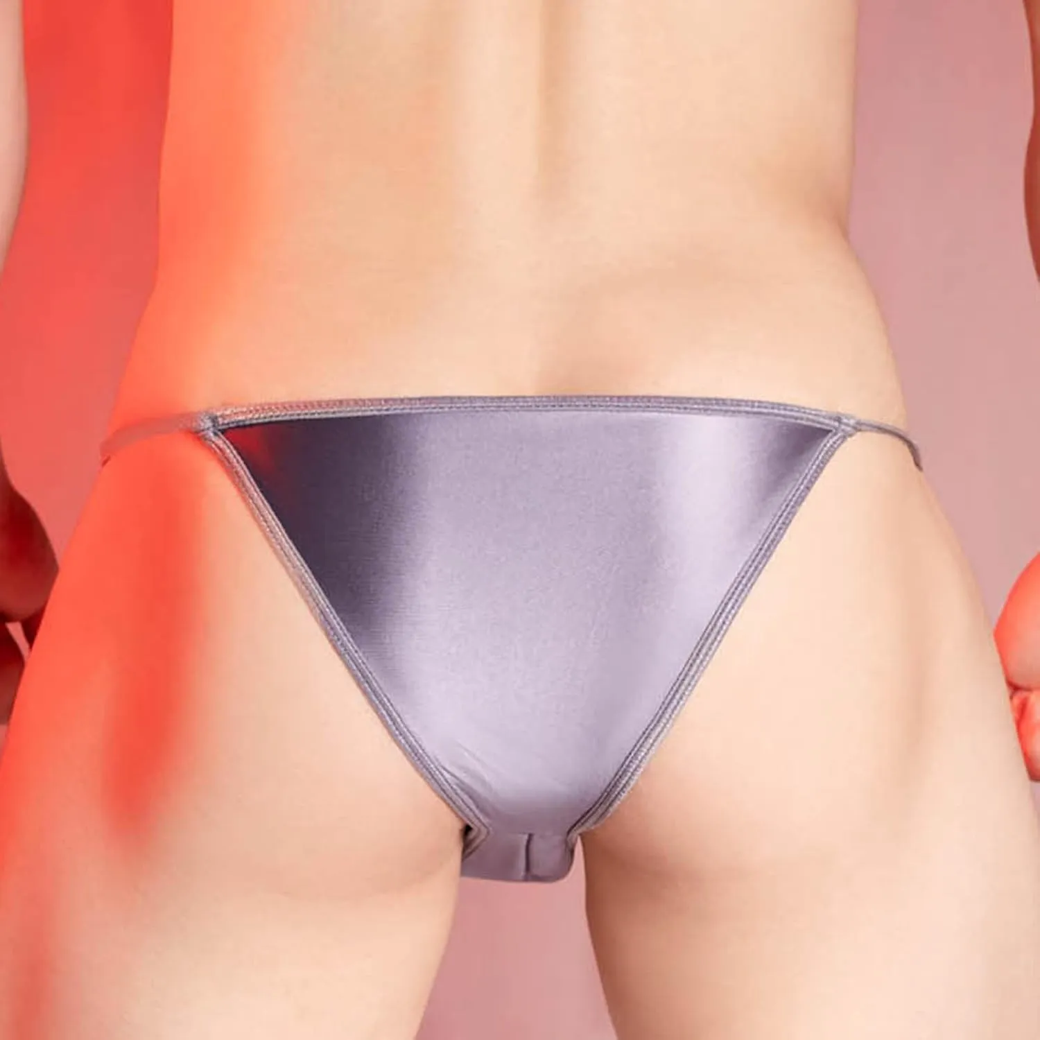 Mens String Bikini Briefs Underwear G-String Comfort Breathable Underwear Men's Solid Color Exotic Thong