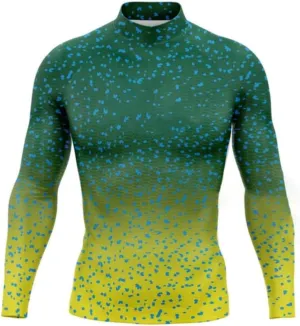 Men's Sun Protection Swim Shirts Fishing Quick Dry Long Sleeve Round Neck Watersports Clothing for Surfing