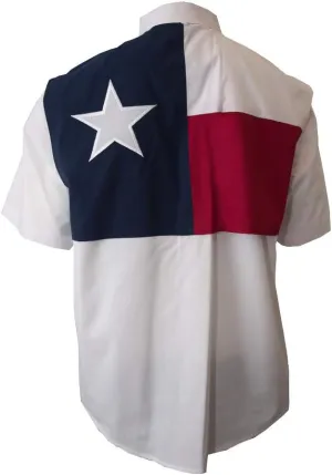 Men's Texas Flag Fishing Shirts Short Sleeves
