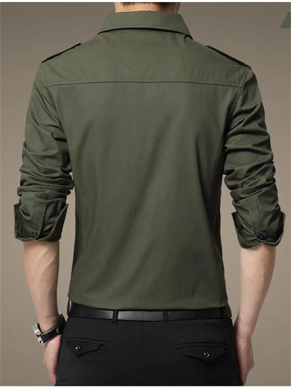 Men's UPF 50  Sun Button Down Long Sleeve Fishing Shirt Quick-Dry UV Sun Protection Outdoor Tops