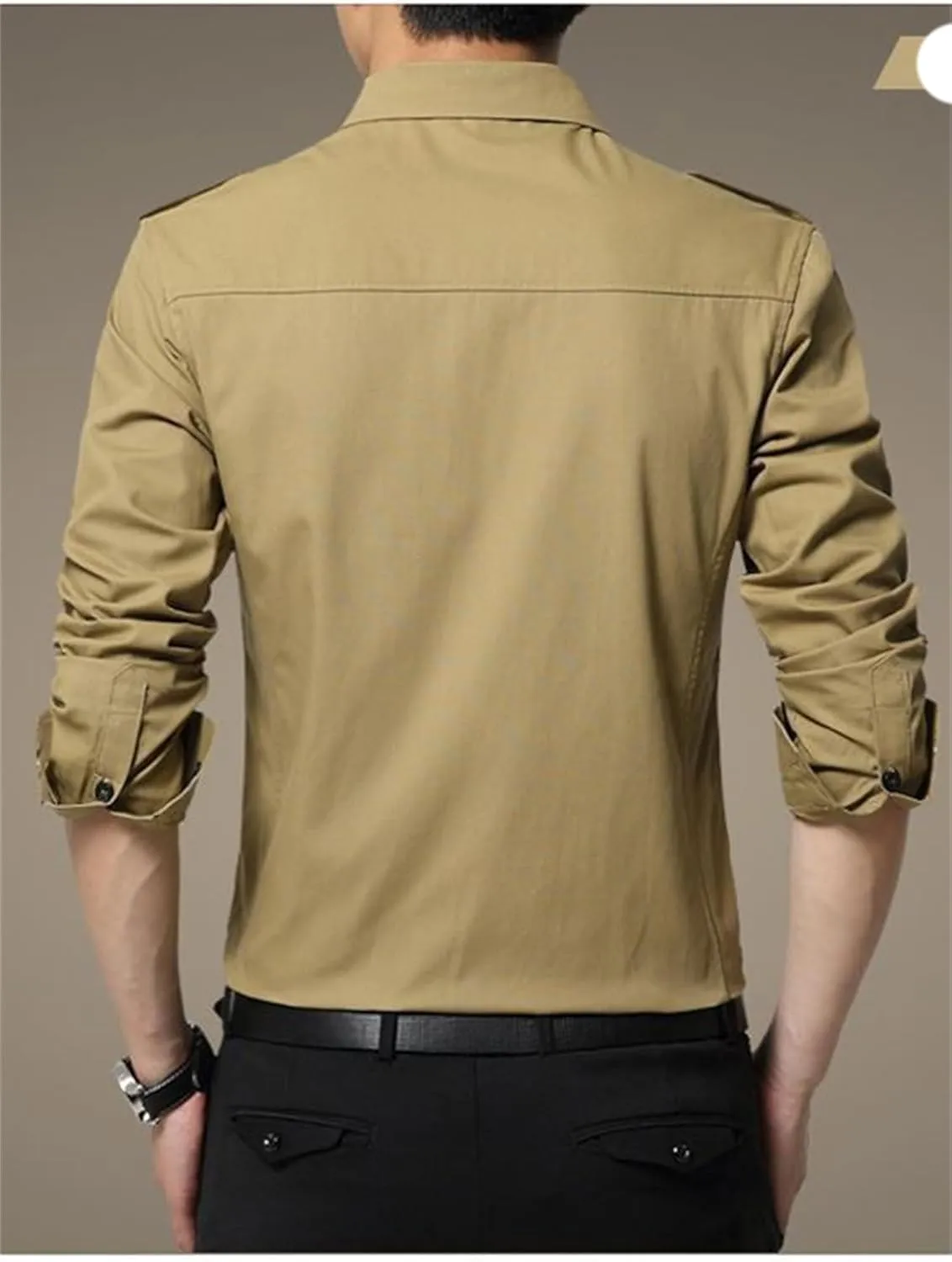 Men's UPF 50  Sun Button Down Long Sleeve Fishing Shirt Quick-Dry UV Sun Protection Outdoor Tops