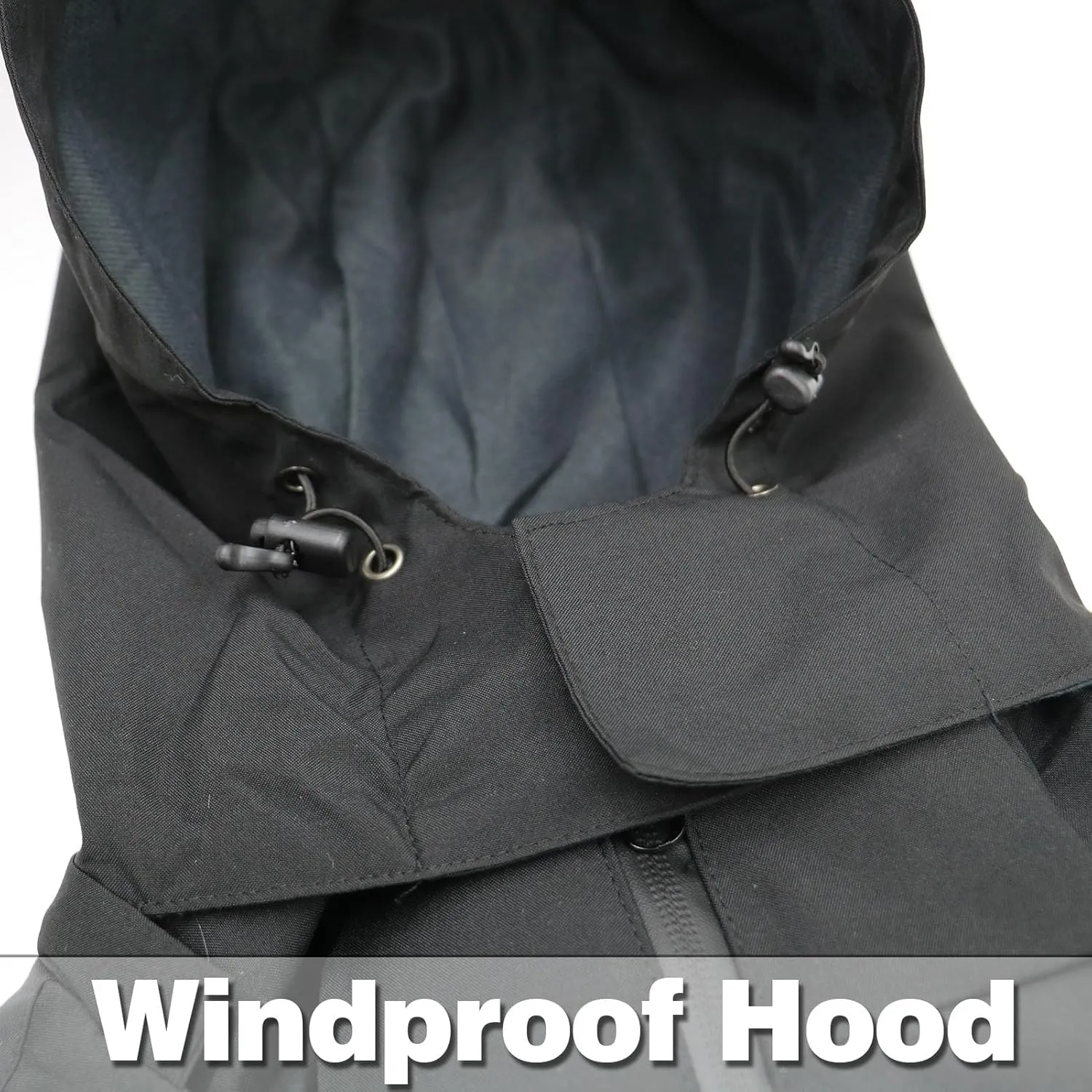 Men's Waterproof Rain Jacket Lightweight Raincoat Hooded Trench Outdoor Windbreaker for Hiking Travel