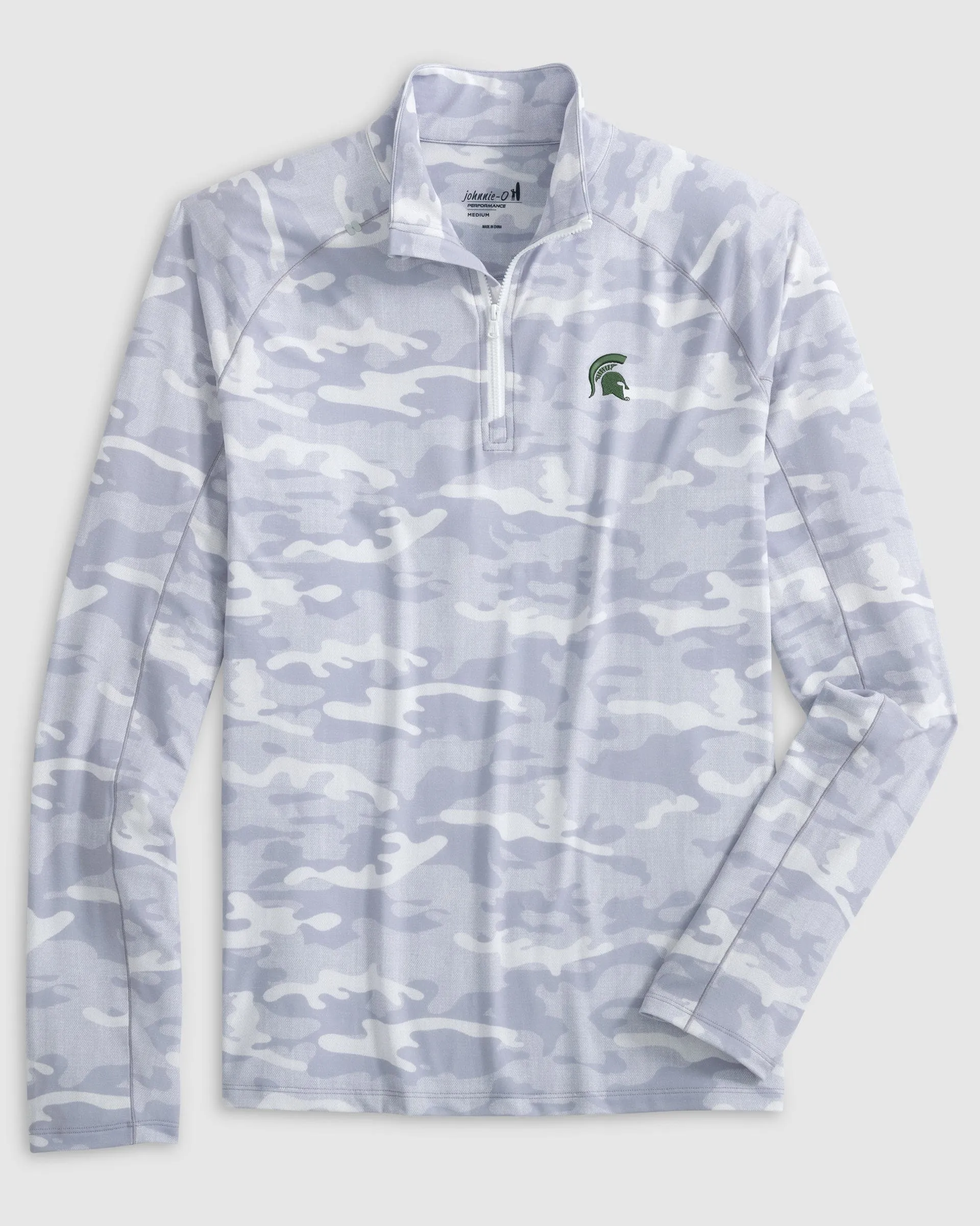 Michigan State Patton Performance Camo 1/4-Zip Pullover