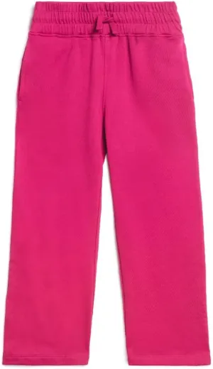 Mightly Girls' Cozy Wide Leg Pants | Organic Cotton Soft Fleece Sweatpants, Comfy Stretch Waistband, Fair Trade Certified