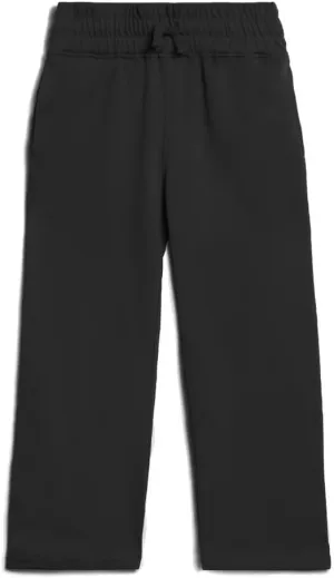 Mightly Girls' Cozy Wide Leg Pants | Organic Cotton Soft Fleece Sweatpants, Comfy Stretch Waistband, Fair Trade Certified