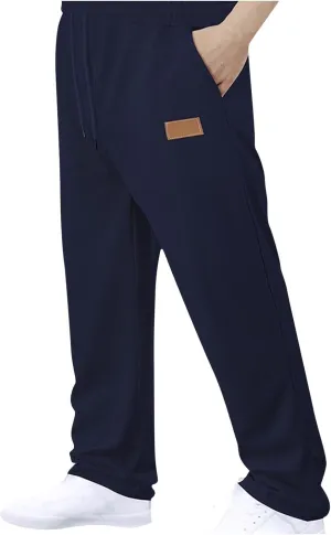 Muscularfit Sweatpants for Men Casual Lounge Pants Drawstring Elastic Waist Summer Sports Trousers Baggy Joggers with Pockets