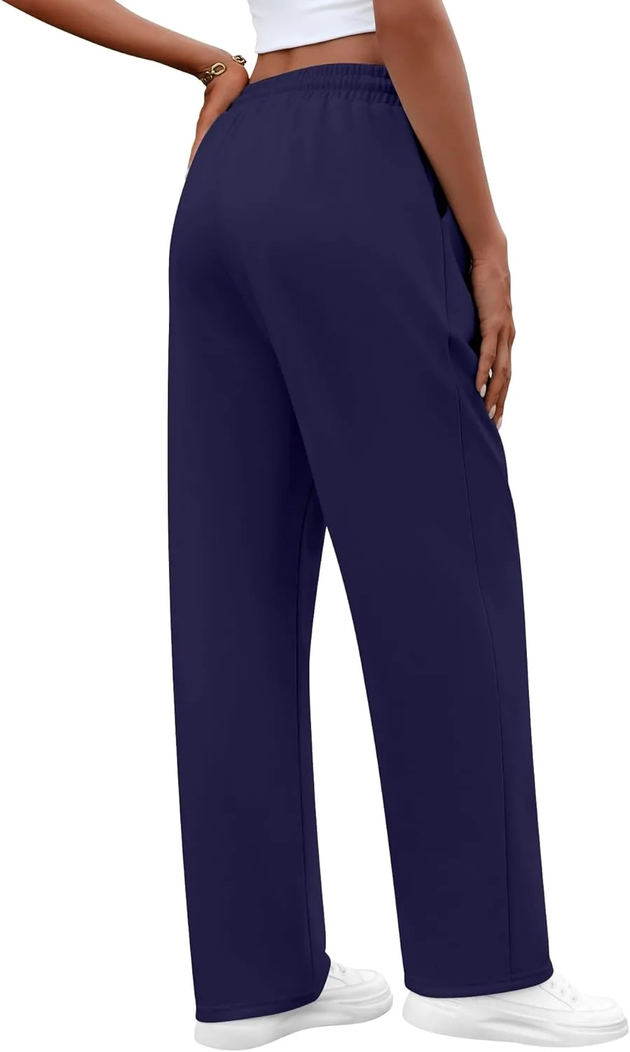 Neer 3 Pack Women's Yoga Pants with Pockets, High Waisted Cozy Lounge Pants Drawstring Sweatpants Loose Wide Leg Jogger