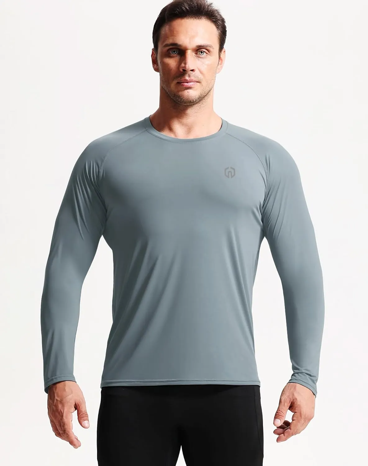 NELEUS Men's Dry Fit Long Sleeve Athletic Running Shirts