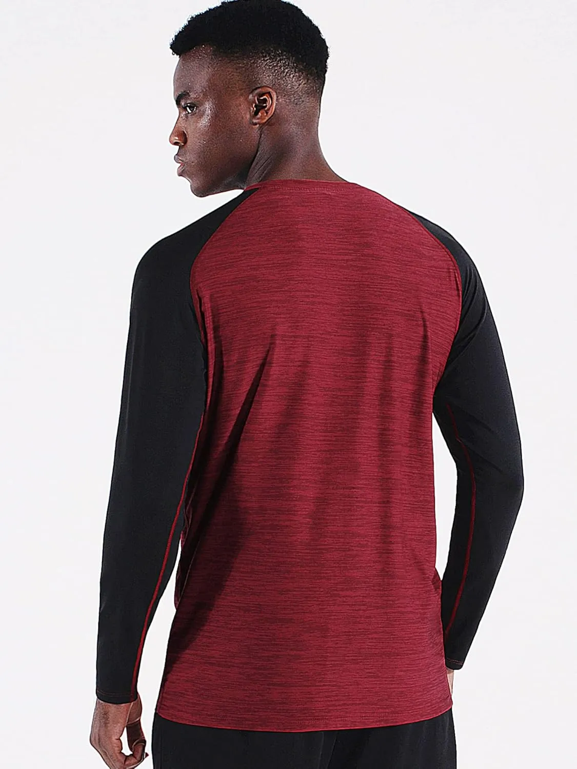 NELEUS Men's Dry Fit Long Sleeve Athletic Running Shirts