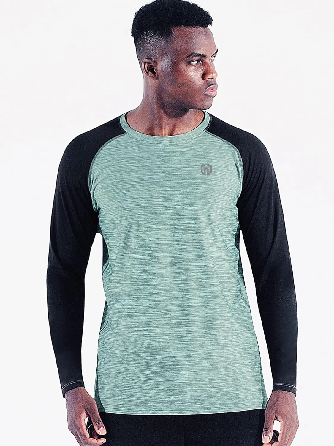 NELEUS Men's Dry Fit Long Sleeve Athletic Running Shirts