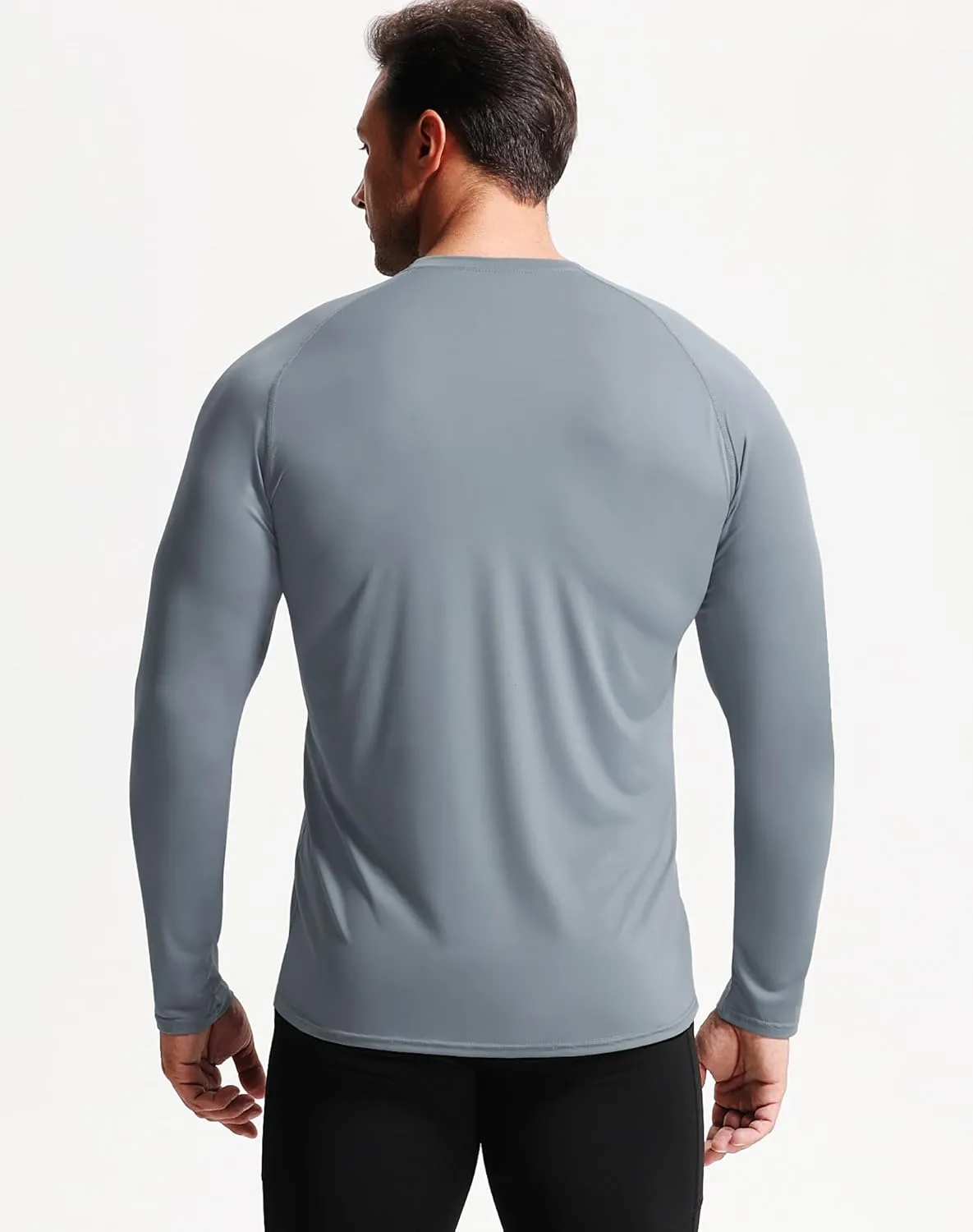 NELEUS Men's Dry Fit Long Sleeve Athletic Running Shirts