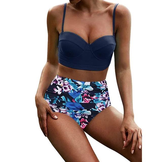 New Bikinis Women Tie-dye Sexy Bikini Set Two Piece Swimsuit Push Up Swimwear Beach Bathing Suit Female Bikini 2020