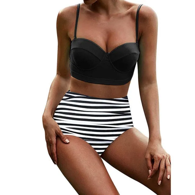 New Bikinis Women Tie-dye Sexy Bikini Set Two Piece Swimsuit Push Up Swimwear Beach Bathing Suit Female Bikini 2020