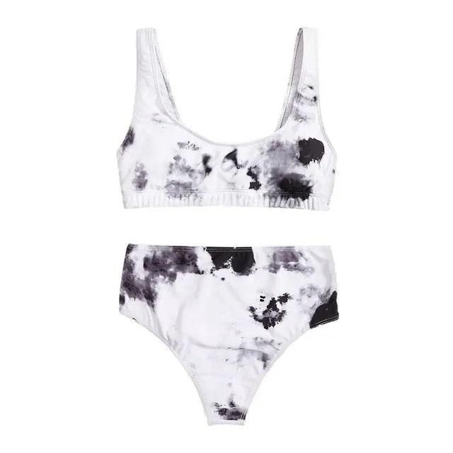 New Bikinis Women Tie-dye Sexy Bikini Set Two Piece Swimsuit Push Up Swimwear Beach Bathing Suit Female Bikini 2020