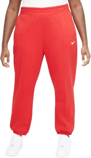 Nike Women's Trend Essential Fleece Pants Chile Red (as1, Alpha, 1x, Plus, Regular, 1X)