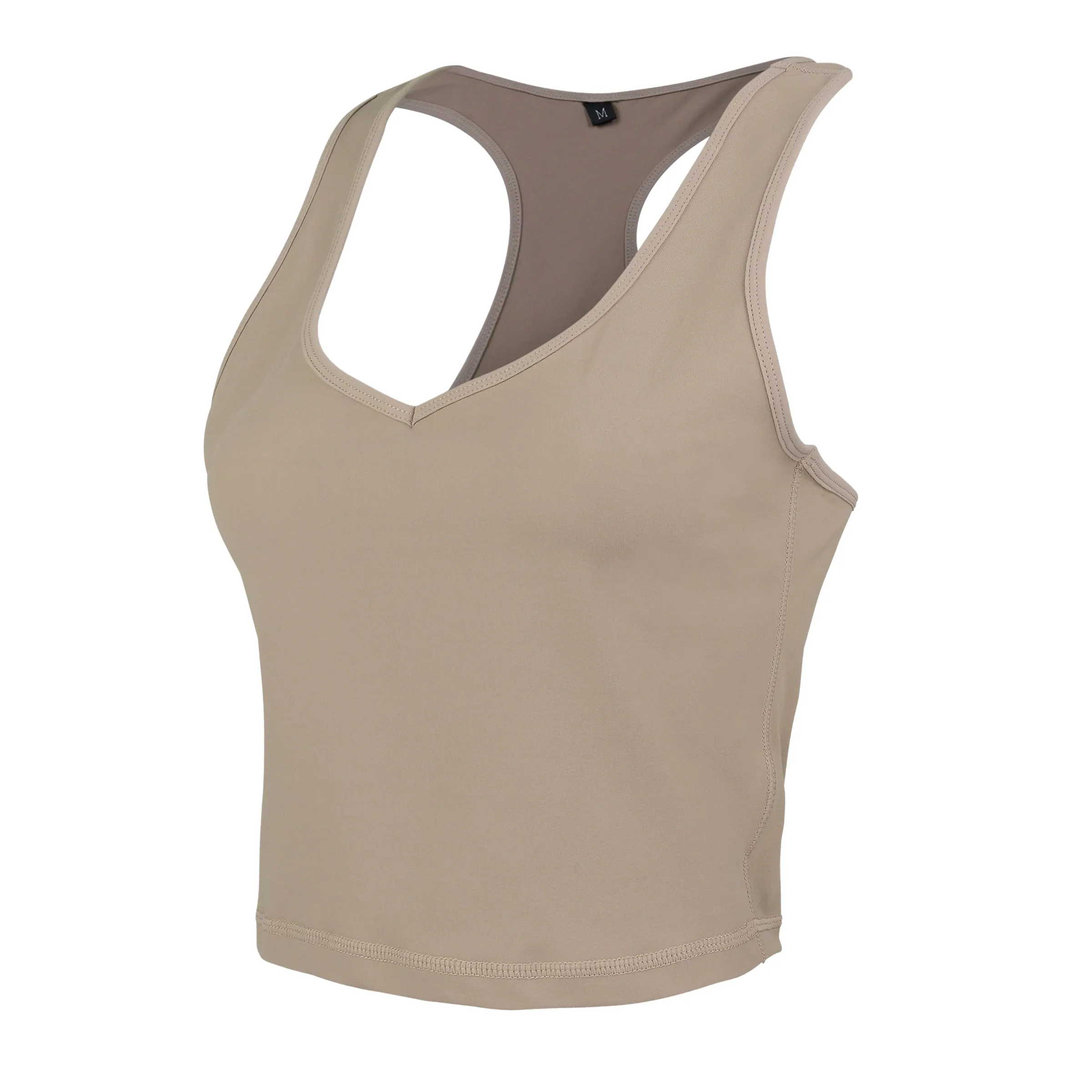 Nude  V Racer Tank Top