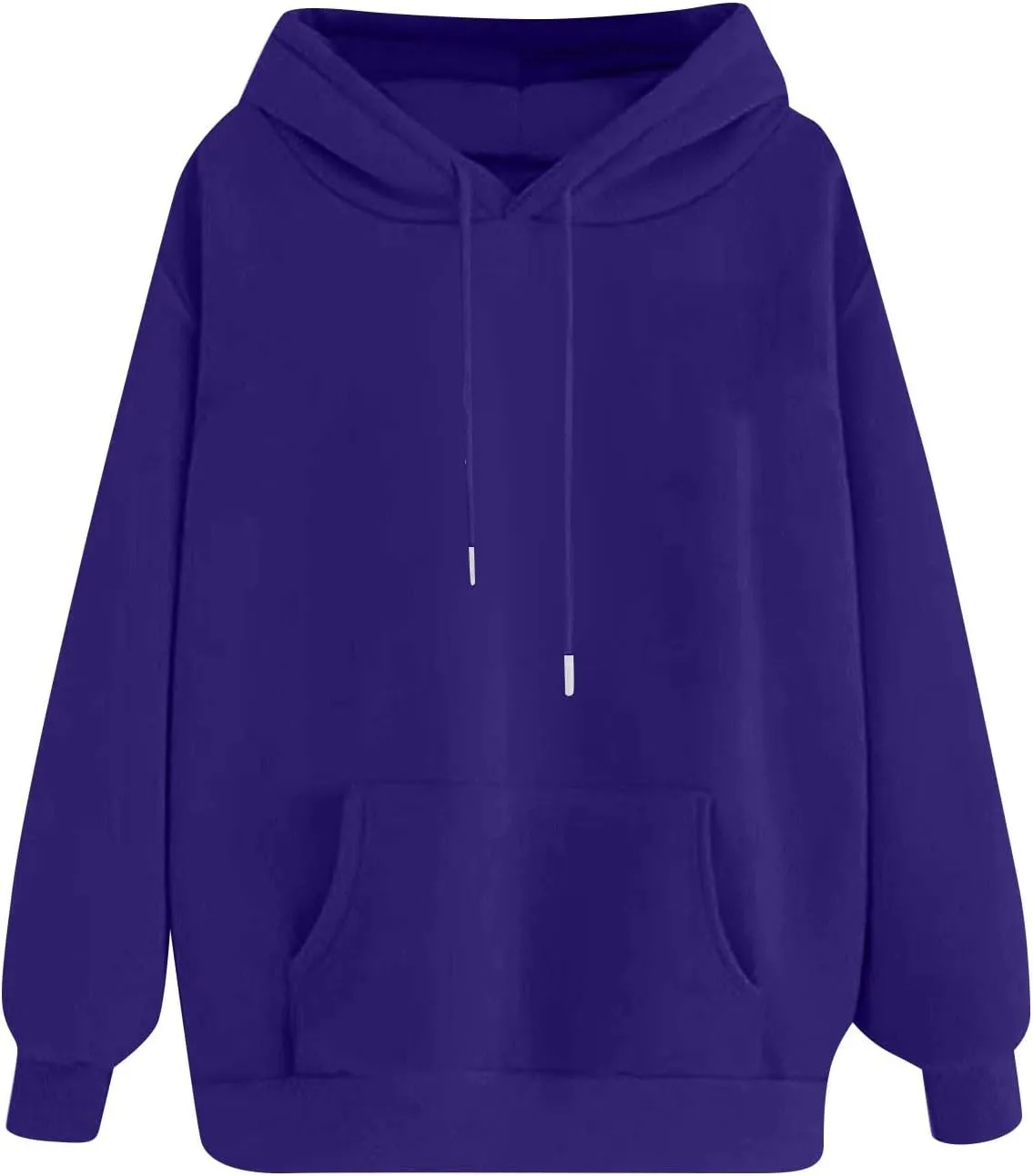 Oversized Hoodies For Women,2024 Fall Trendy Basic Plain Y2K Hoodies Drawstring Pullover Tops Long Sleeve Sweatshirt