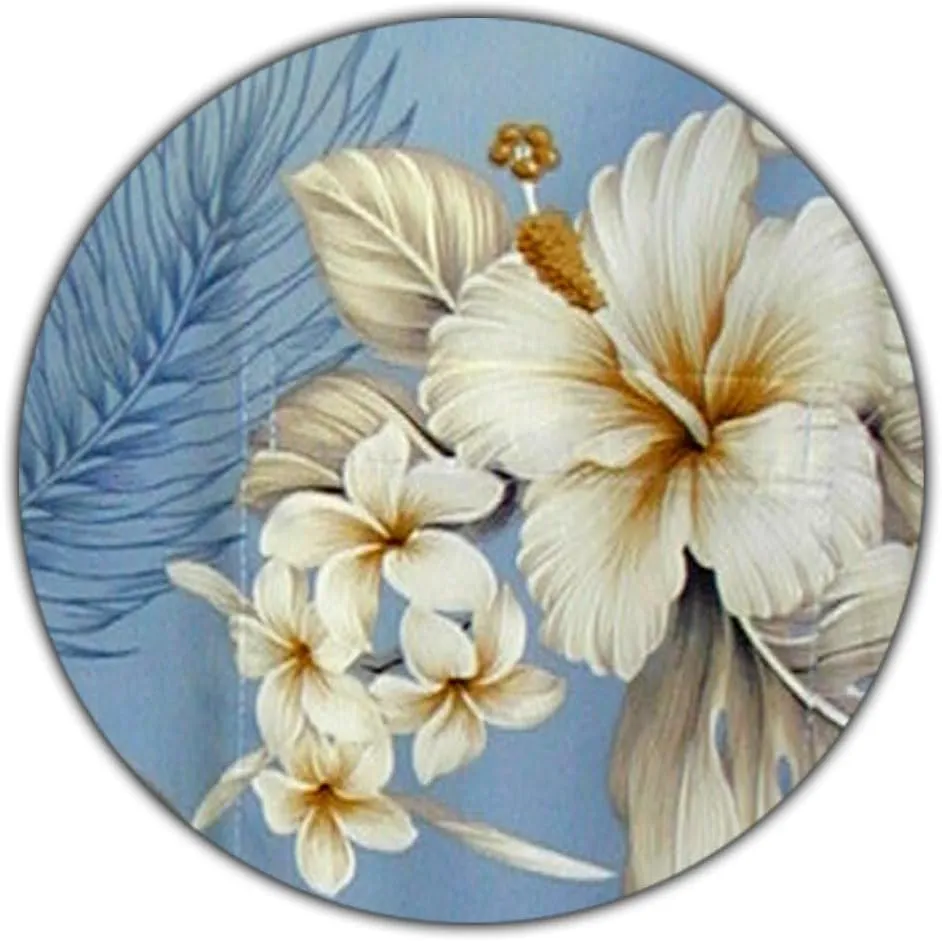 Pacific Legend Plumeria Hibiscus-Hawaiian Shirts-AMAZON3162BLUEXL