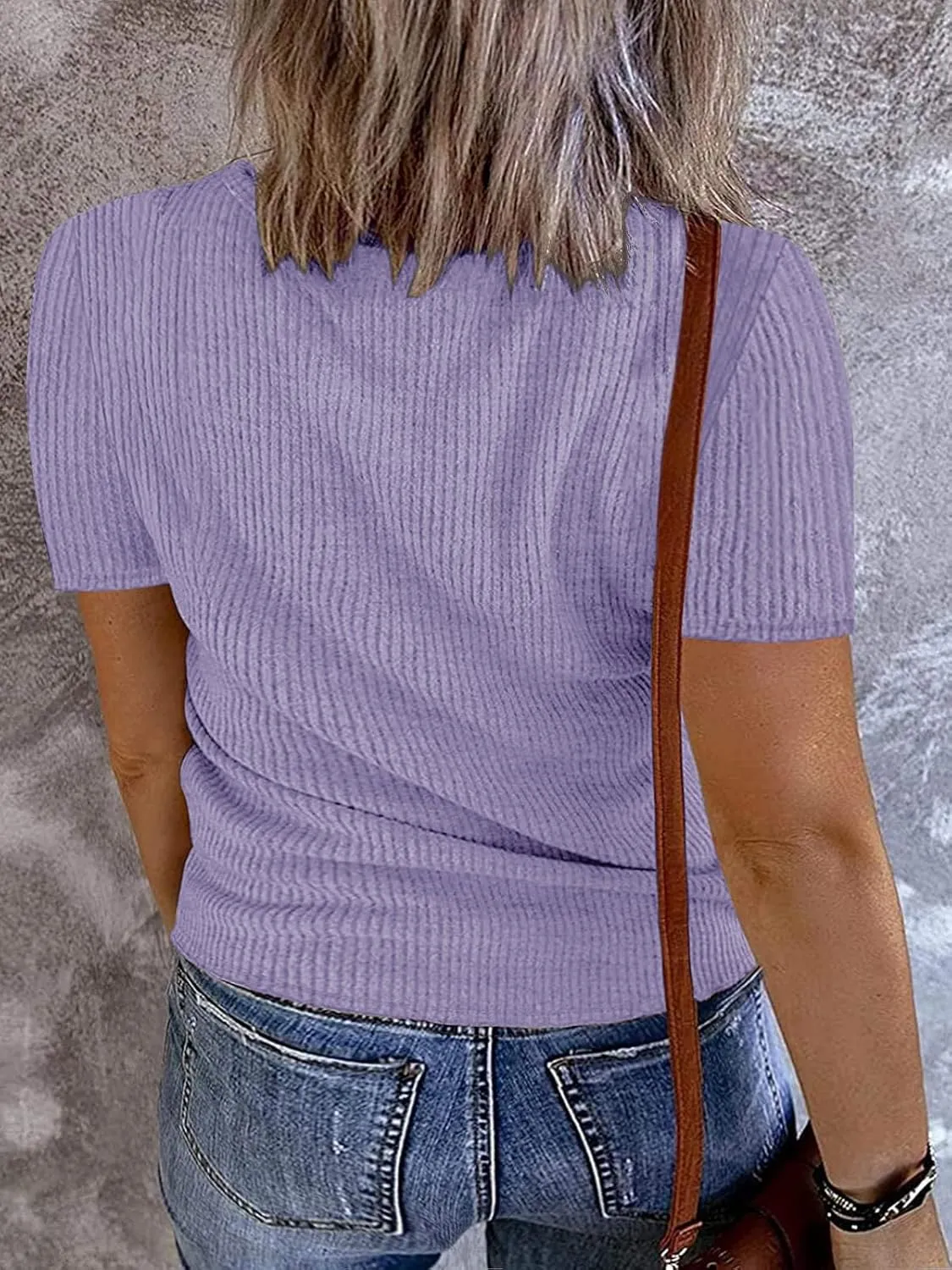 Plus Size V Neck Tank Tops for Women Summer Short Sleeve/Sleeveless Ribbed Button T-Shirts Tops Casual Henley Shirts