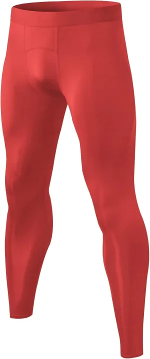 Queerier Mens Compression Pants Cool Dry Workout Leggings Athletic Sports Base Layer Bottoms Running Tights