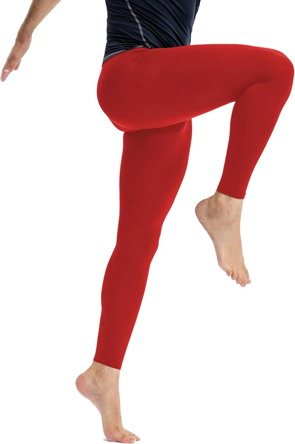 Queerier Mens Compression Pants Cool Dry Workout Leggings Athletic Sports Base Layer Bottoms Running Tights