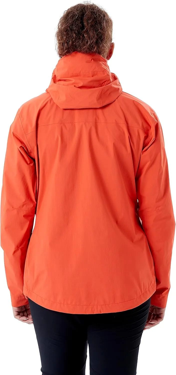 Rab Women's Downpour Plus 2.0 Waterproof Breathable Jacket for Hiking & Climbing