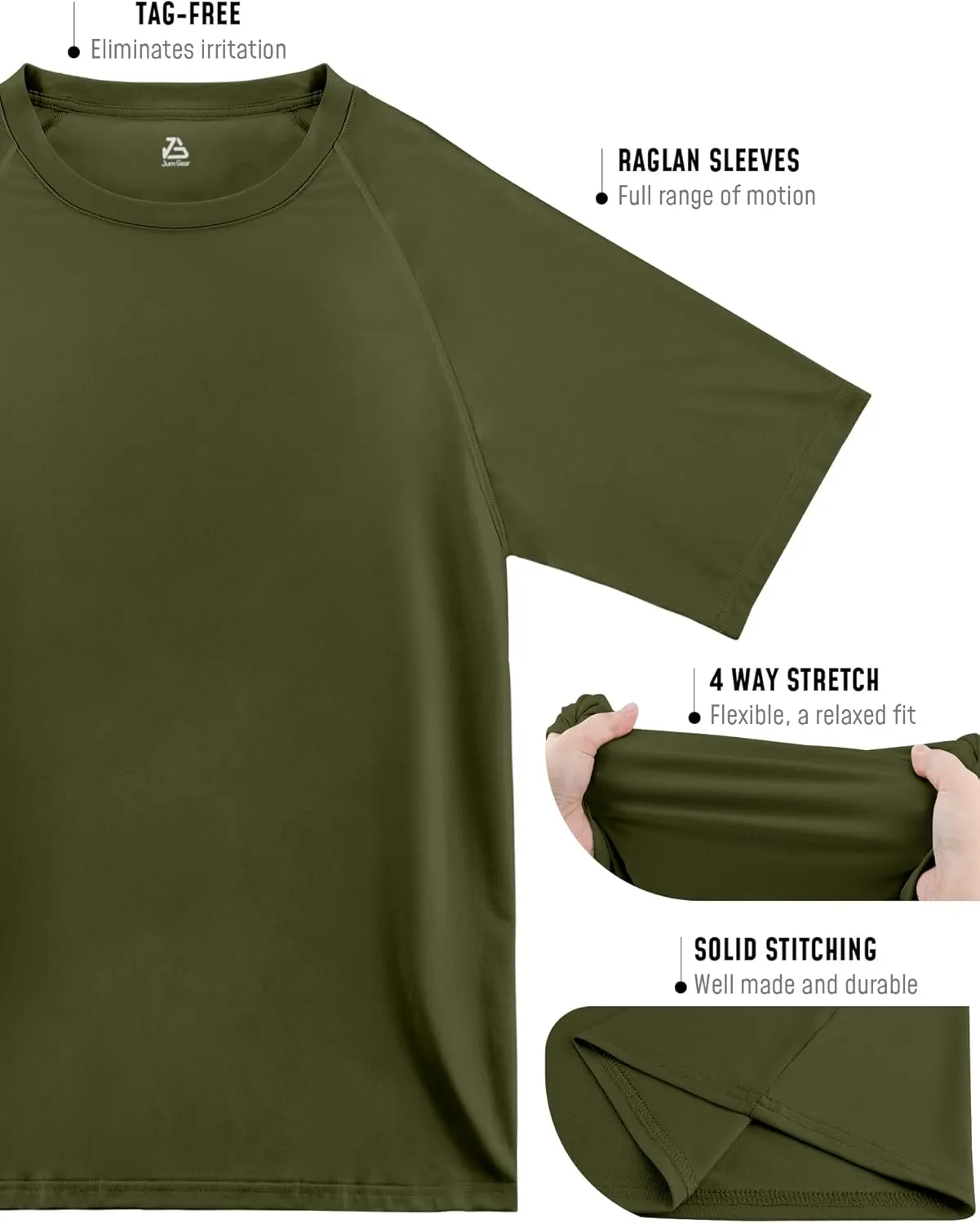 Rash Guard for Men UPF 50  UV Sun Protection Swim Shirts Short Sleeve Quick Dry Lightweight Fishing Running Water Shirts