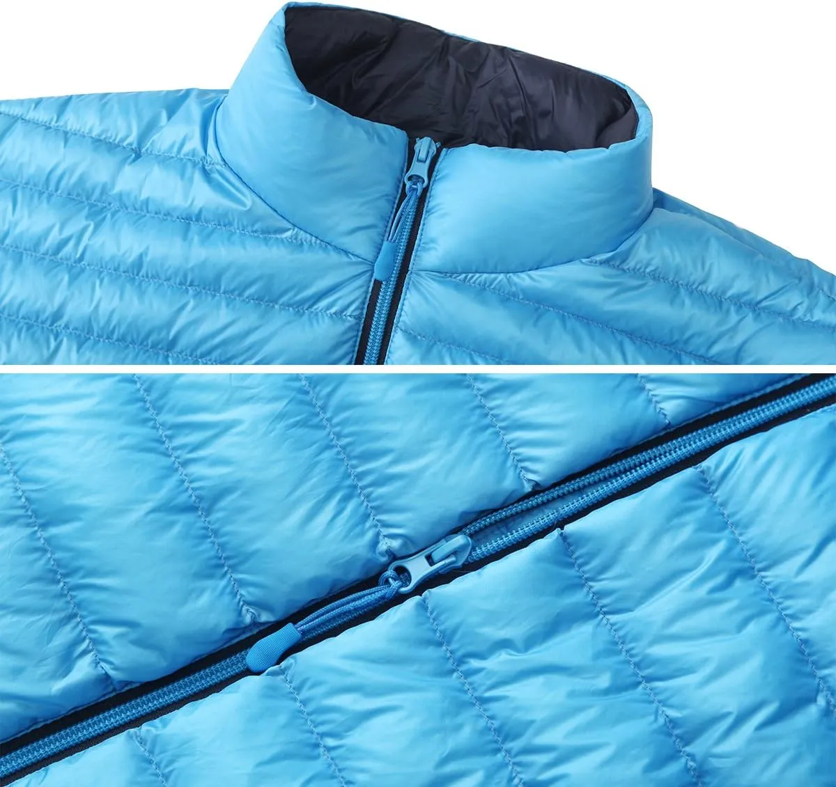 Rokka&Rolla Men's Lightweight Packable Down Jacket Puffer Coat