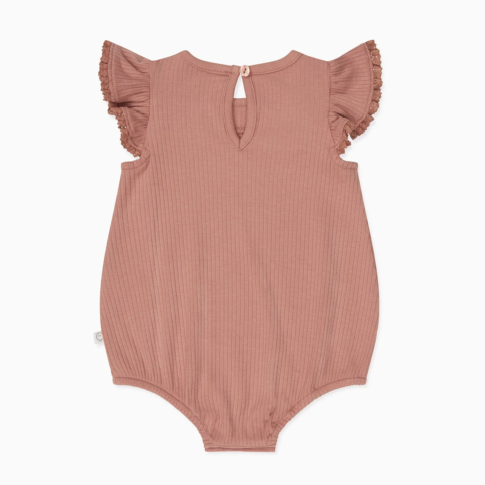 Rose Frilled Ribbed Bloomer