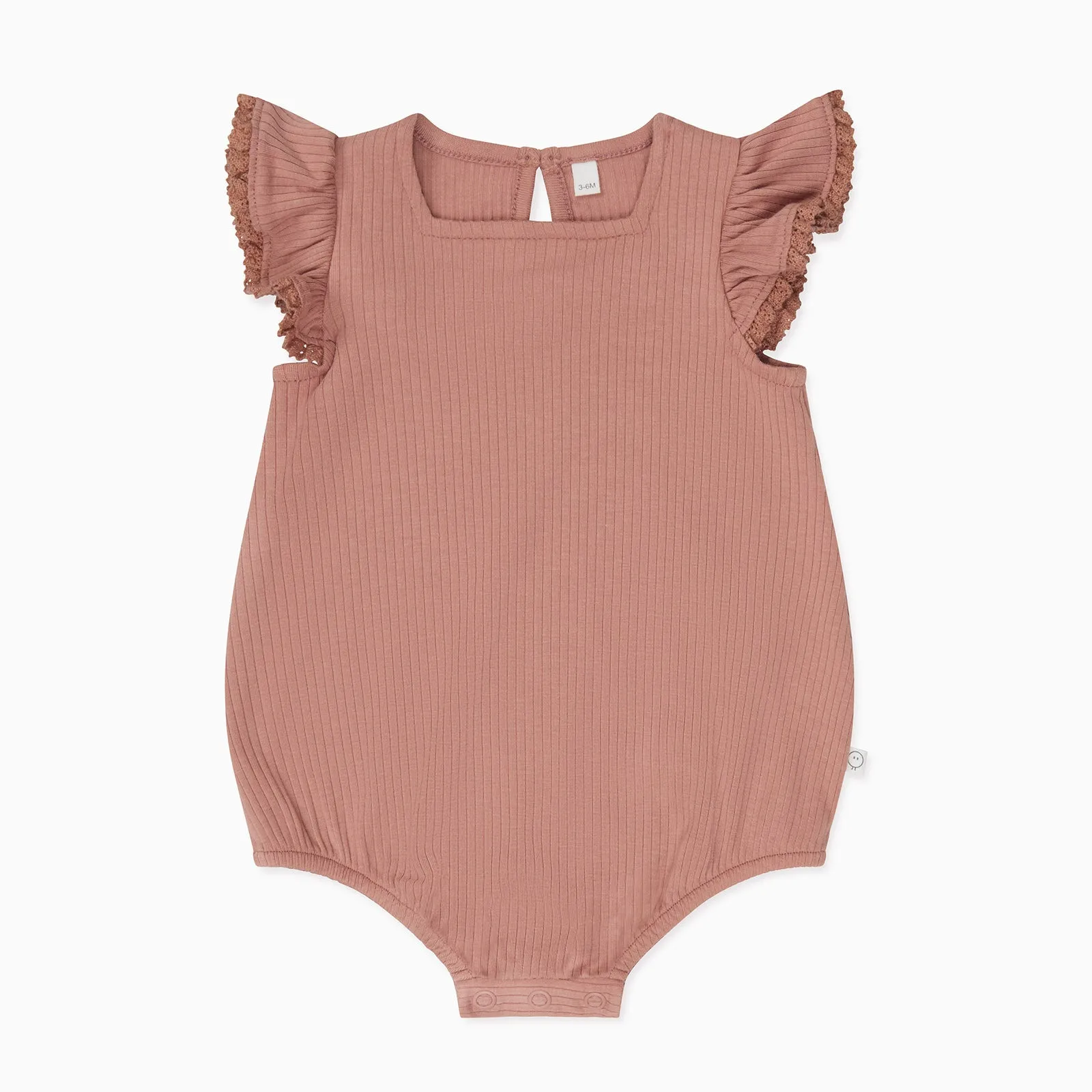 Rose Frilled Ribbed Bloomer