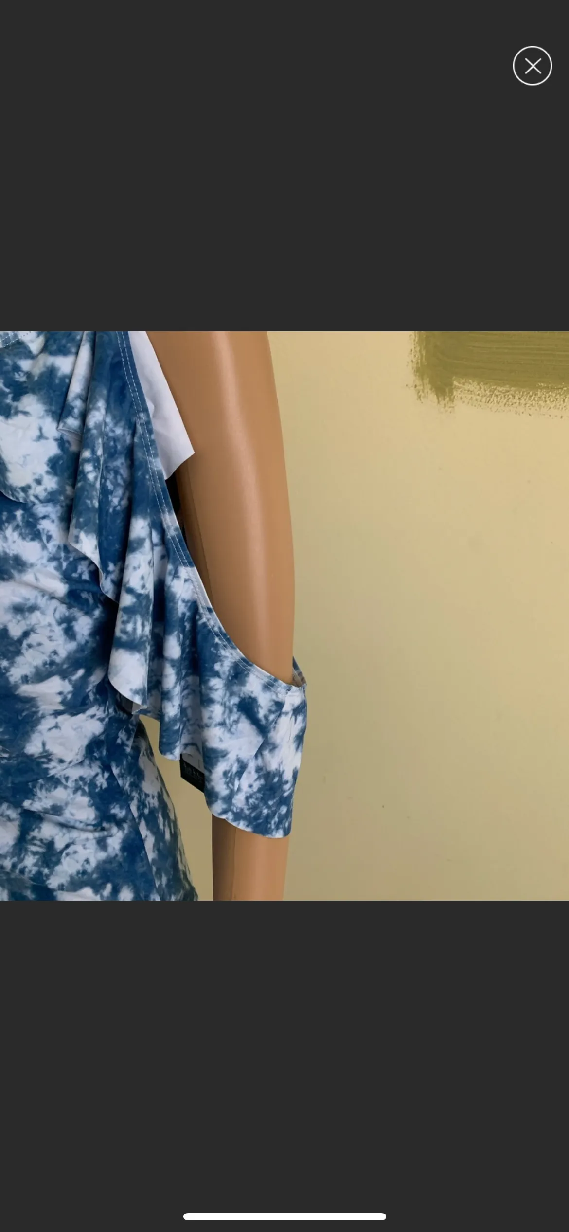 Ruffled Cold Shoulder One-Piece Swi