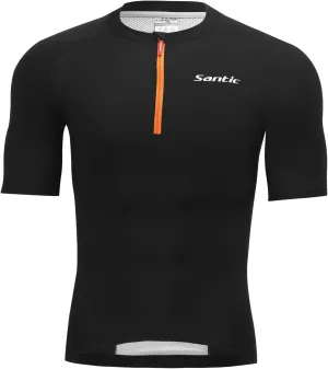 Santic Cycling Jersey Men's Short Sleeve Tops Mountain Biking Shirts Bicycle Jacket with Pockets 
