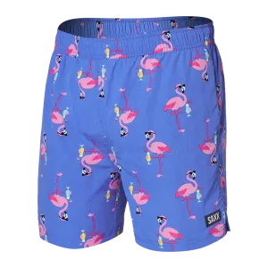 SAXX GO COASTAL CLASSIC VOLLEY Swim Shorts 5" / Flocktail Hour-Sport Blue
