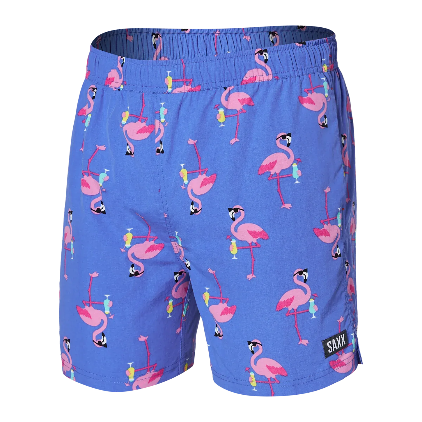 SAXX GO COASTAL CLASSIC VOLLEY Swim Shorts 5" / Flocktail Hour-Sport Blue