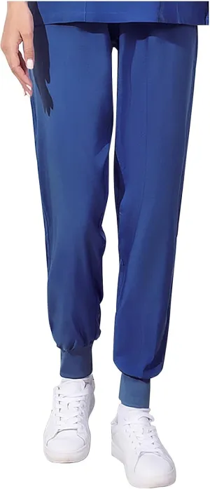 Scrub Pants Joggers for Women 2025 Spring Summer Work Pants for Women Stretch Linen Trousers Nurse Scrubs Bottoms