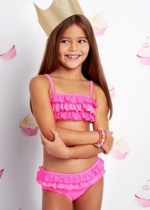 Seafolly girls bikinis - flaminco neon