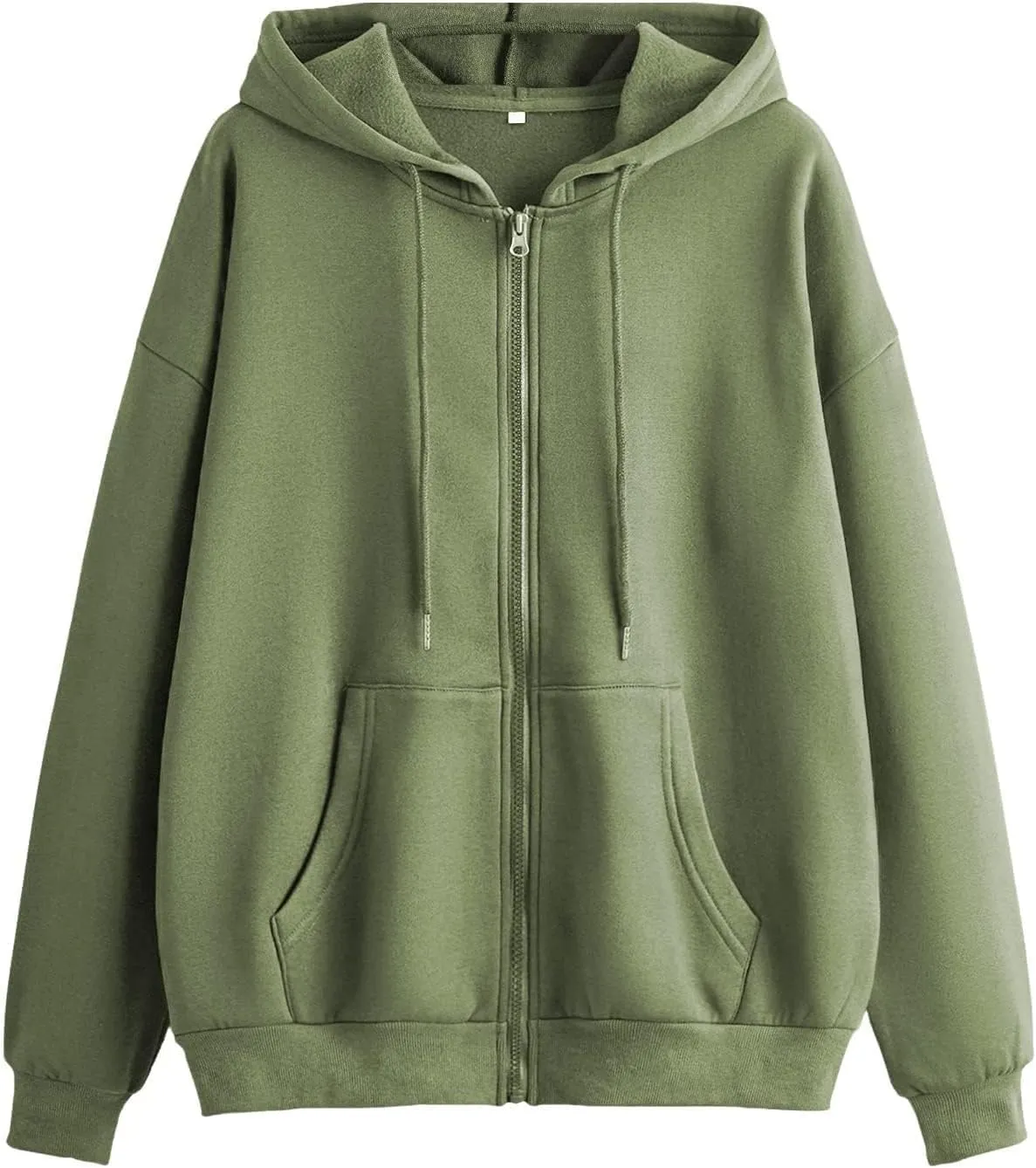 SHENHE Women's Zip Up Hoodies Long Sleeve Pocket Drawstring Sweatshirts Fall Casual Outfits Jackets