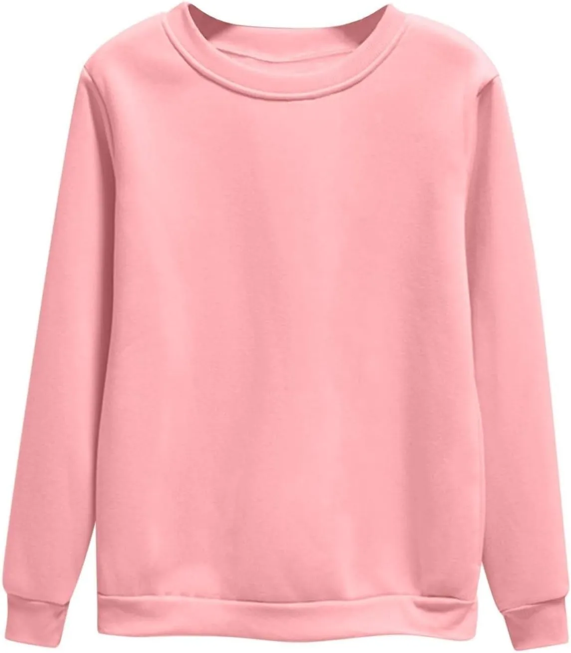 slqdgmryz Crew Neck Sweatshirts Women Preppy Fleece Y2k Hoodie Oversized Crewneck Sweatshirt Cute Winter Clothes Outfits