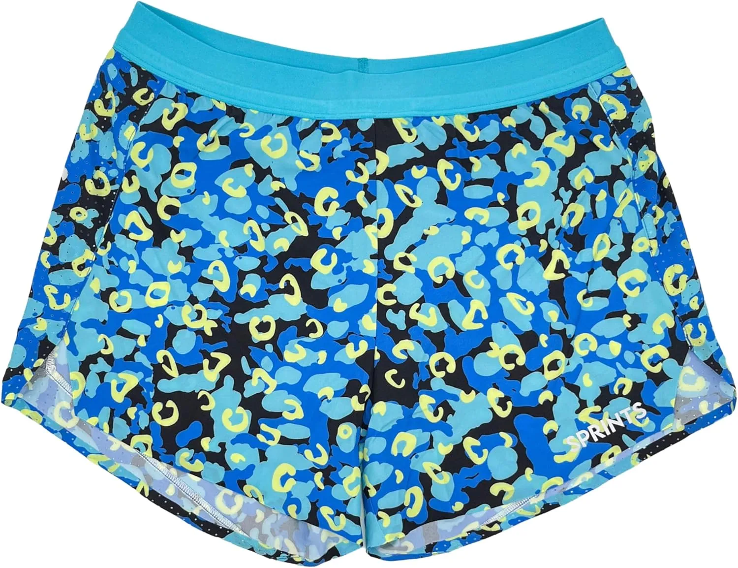 Sprints Women's High-Waisted Running Shorts with Liner, Back Pocket & Drawcord, Ultralight & Breathable