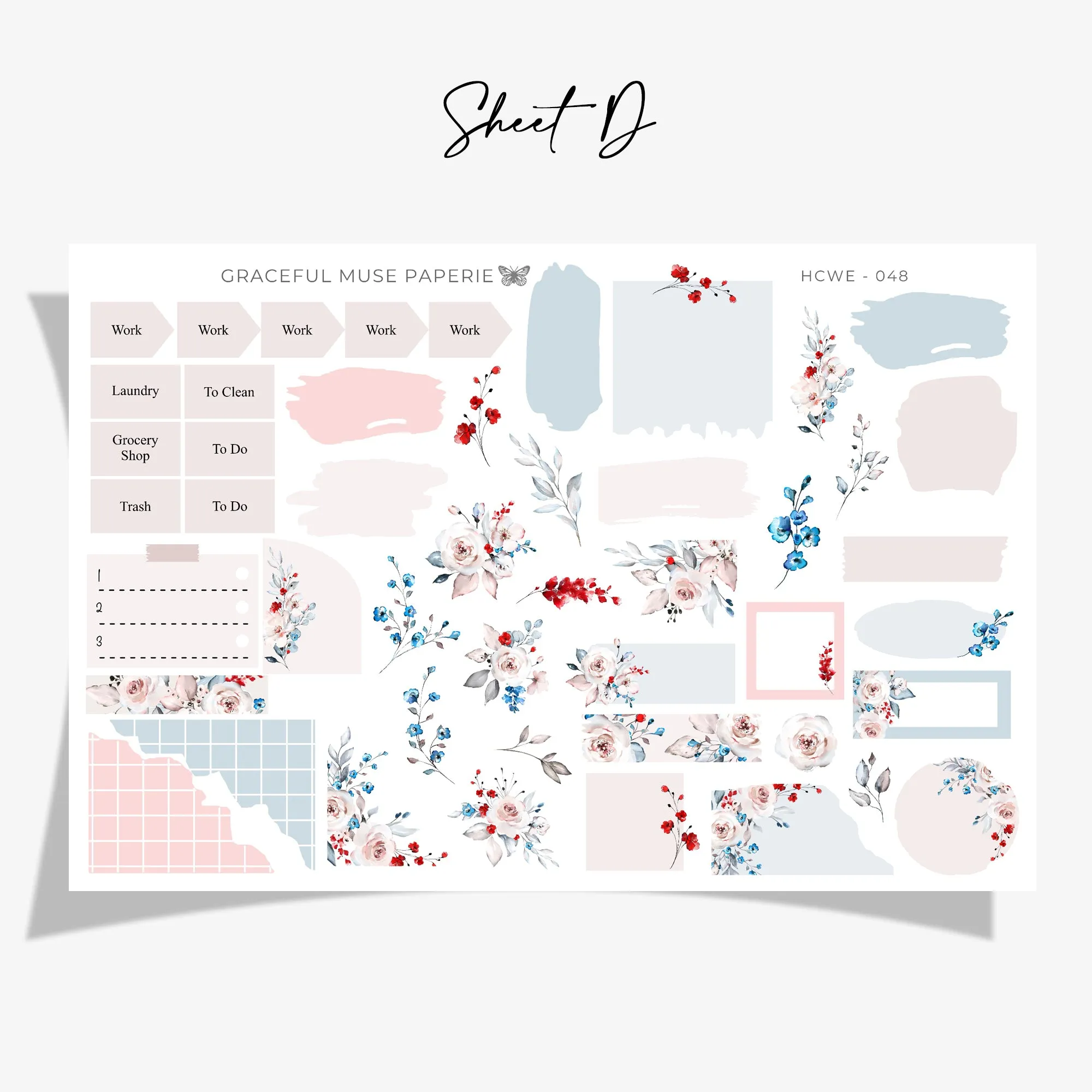 Star Spangled | Hobonichi Cousin Weekly Sticker Kit