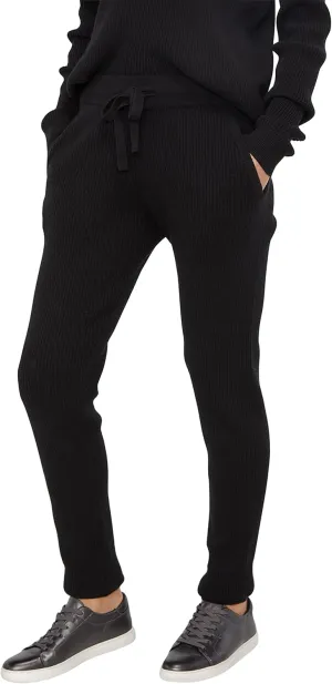 State Cashmere Womens Loungewear Set 100% Pure Cashmere Ribbed Sweater and Jogger Pants (Tops and Bottoms Sold Separately)