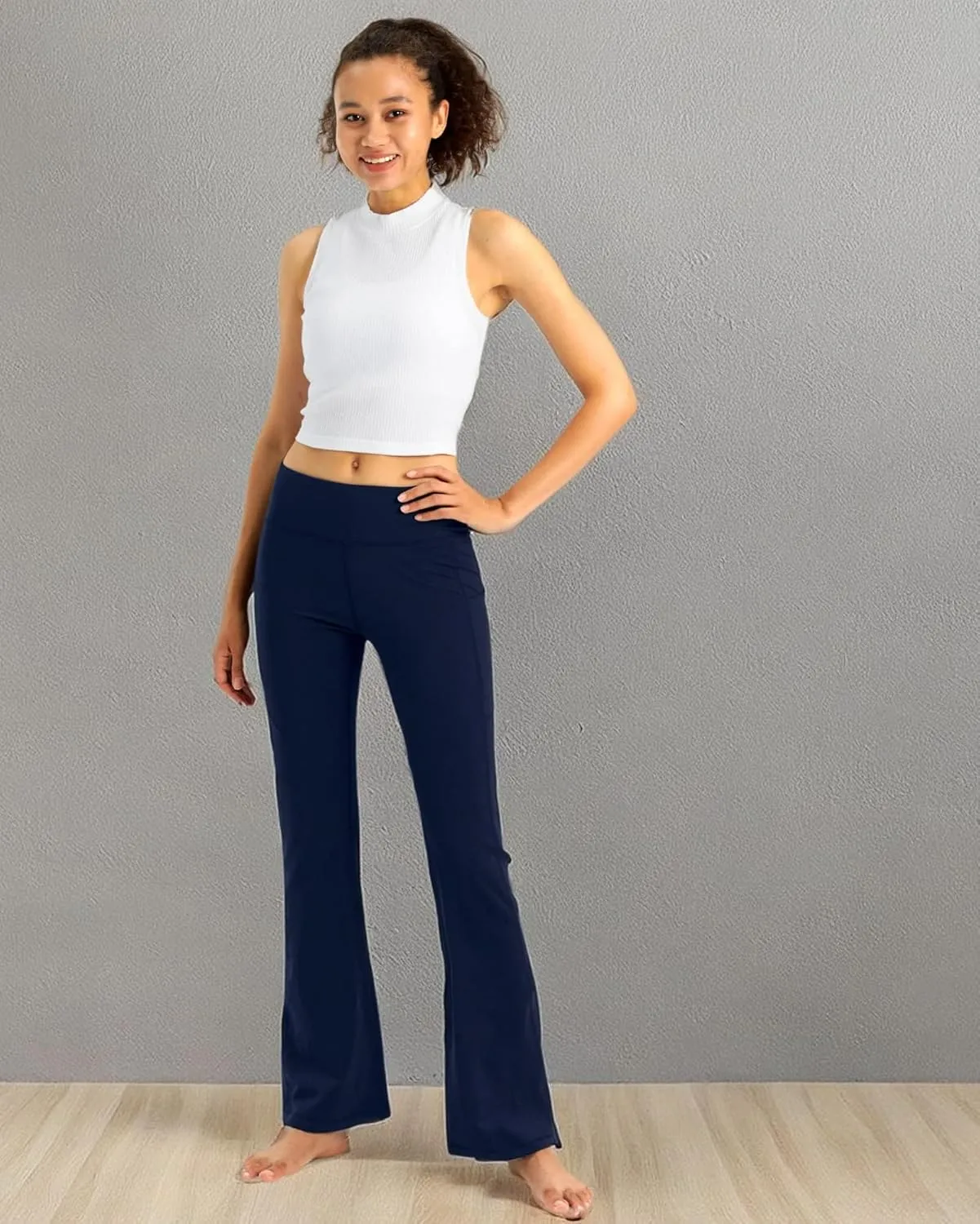 Stelle Women High Waisted Leggings with Pockets 30" Tummy Control Workout Running Yoga Pants