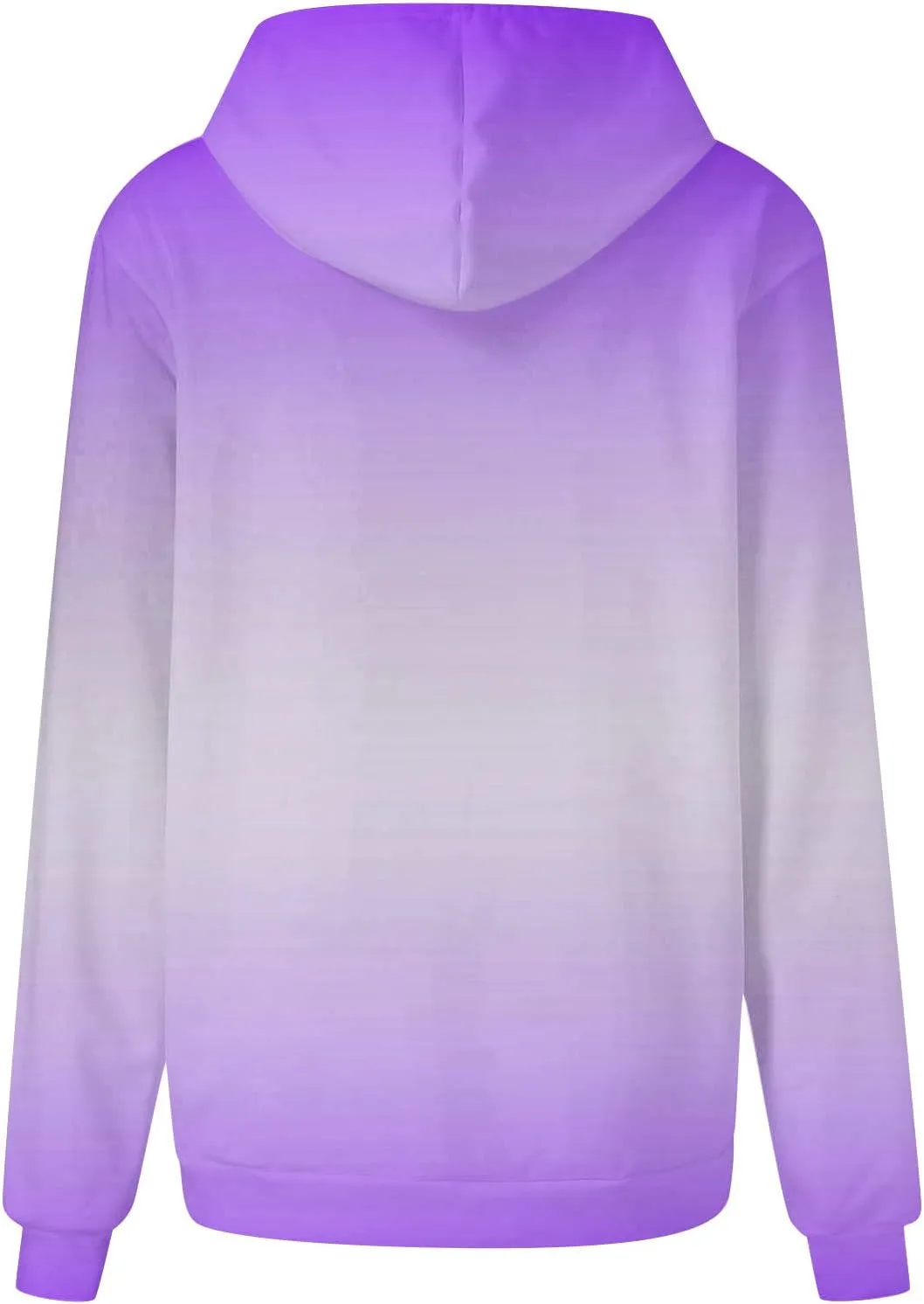 Stessotudo Womens Hoodies 2023 Casual Gradient Long Sleeve Oversized Sweatshirts Pocketed Aesthetic Fashion Pullover Tops