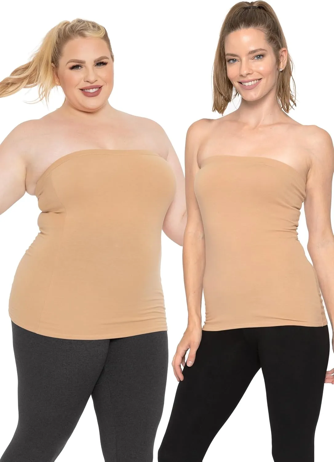 STRETCH IS COMFORT Women's & Plus Mid and Long Length Tube Top | X Small - 5X