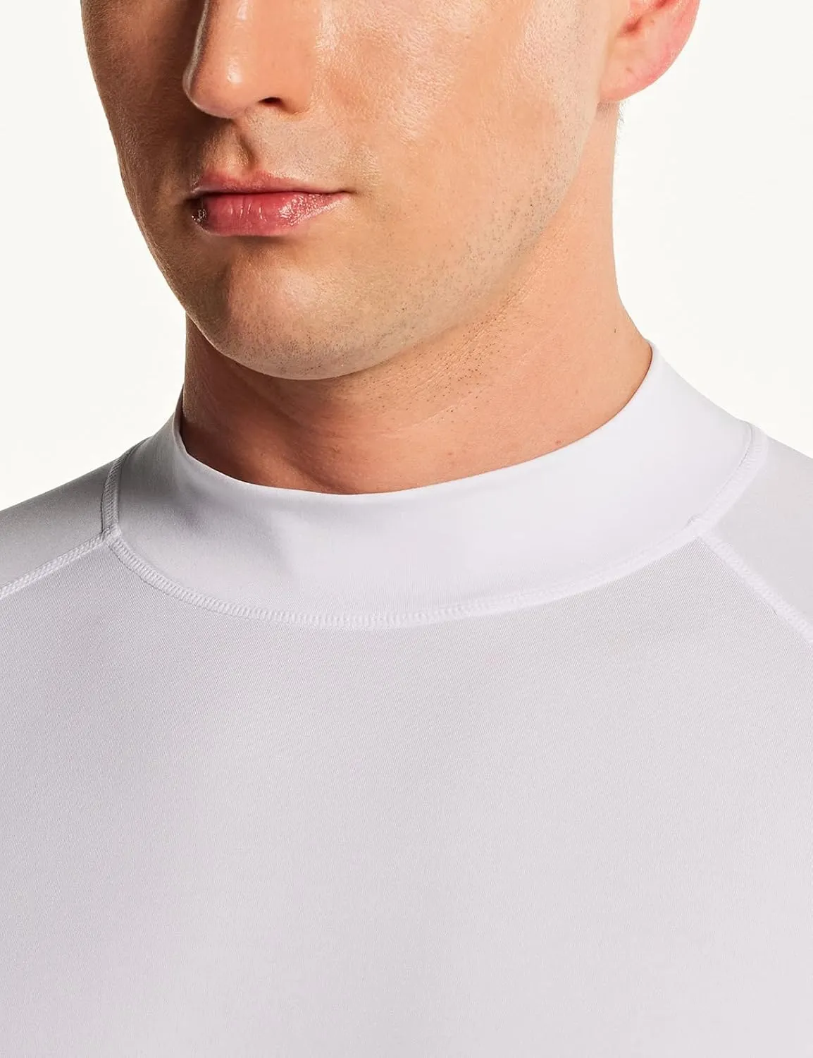 TSLA Men's Rash Guard Swim Shirts, UPF 50  Quick Dry Mid/Short Sleeve Swimming Shirt, UV/SPF Water Surf Shirts