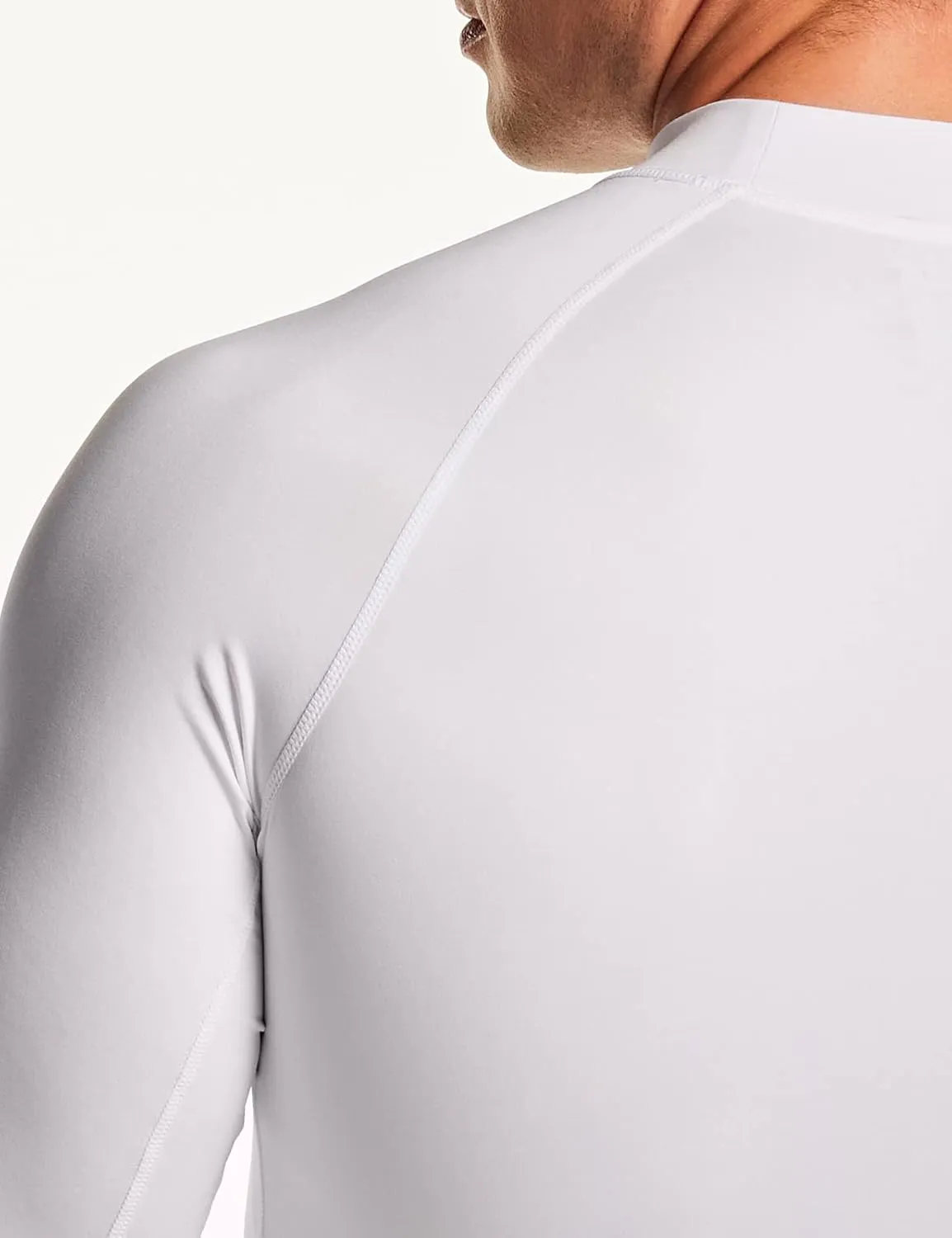 TSLA Men's Rash Guard Swim Shirts, UPF 50  Quick Dry Mid/Short Sleeve Swimming Shirt, UV/SPF Water Surf Shirts