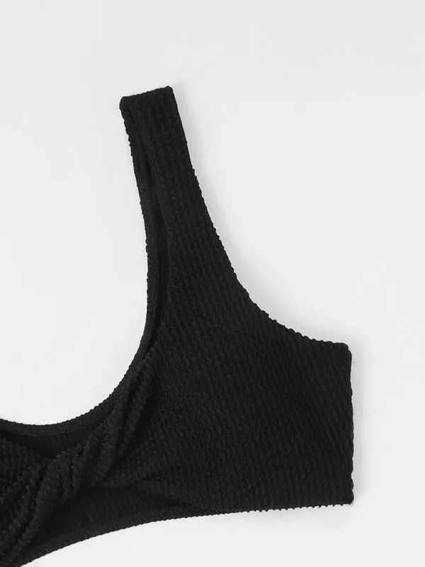 Twisted Front Bikini Set